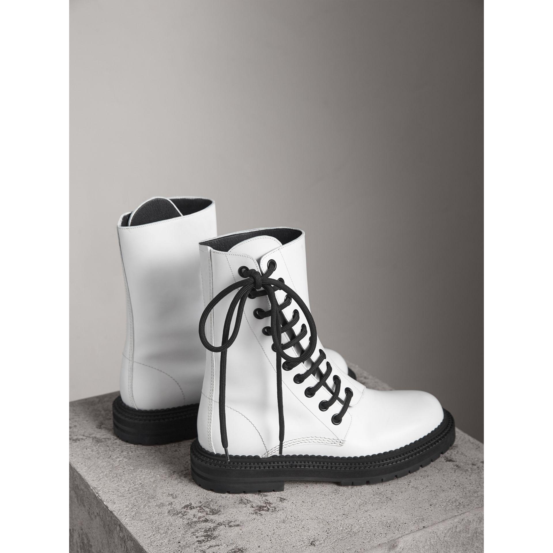burberry lace up boots