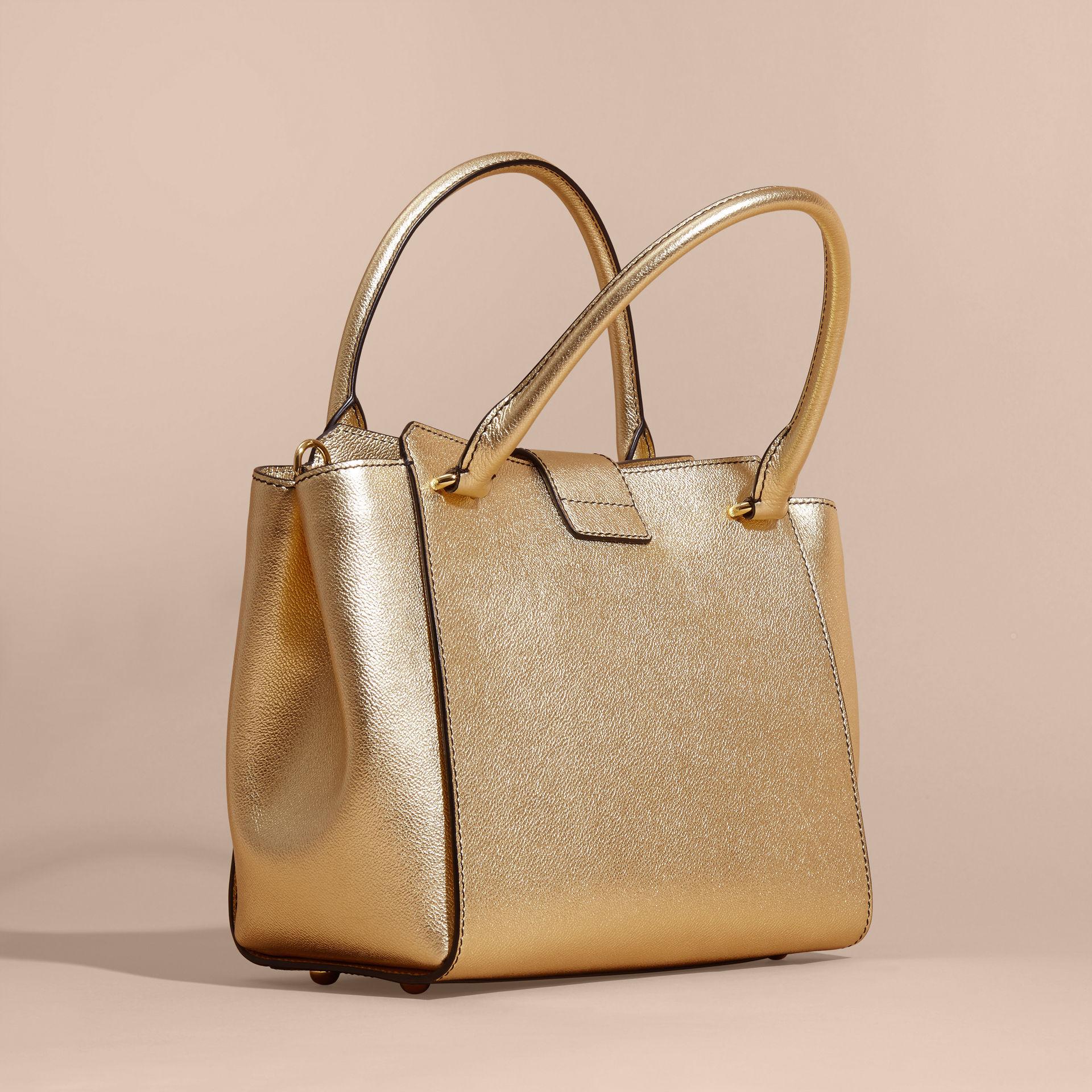 burberry tote bag gold