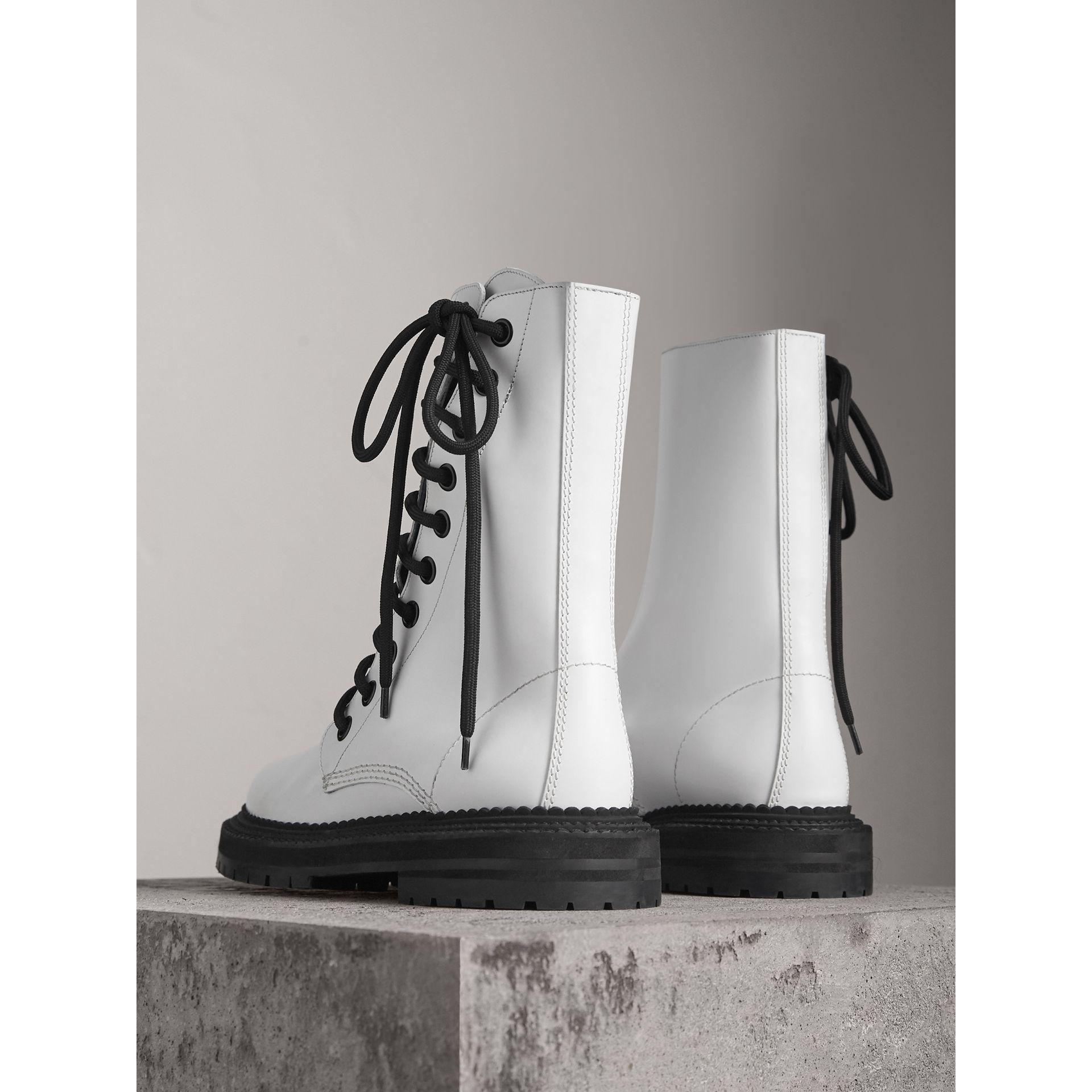 burberry lace up boots