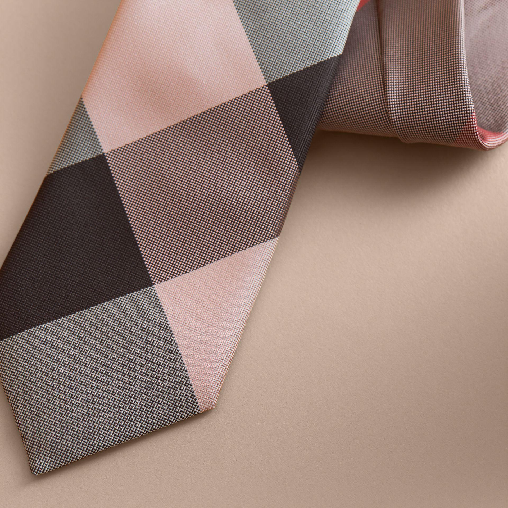 burberry pink check tie