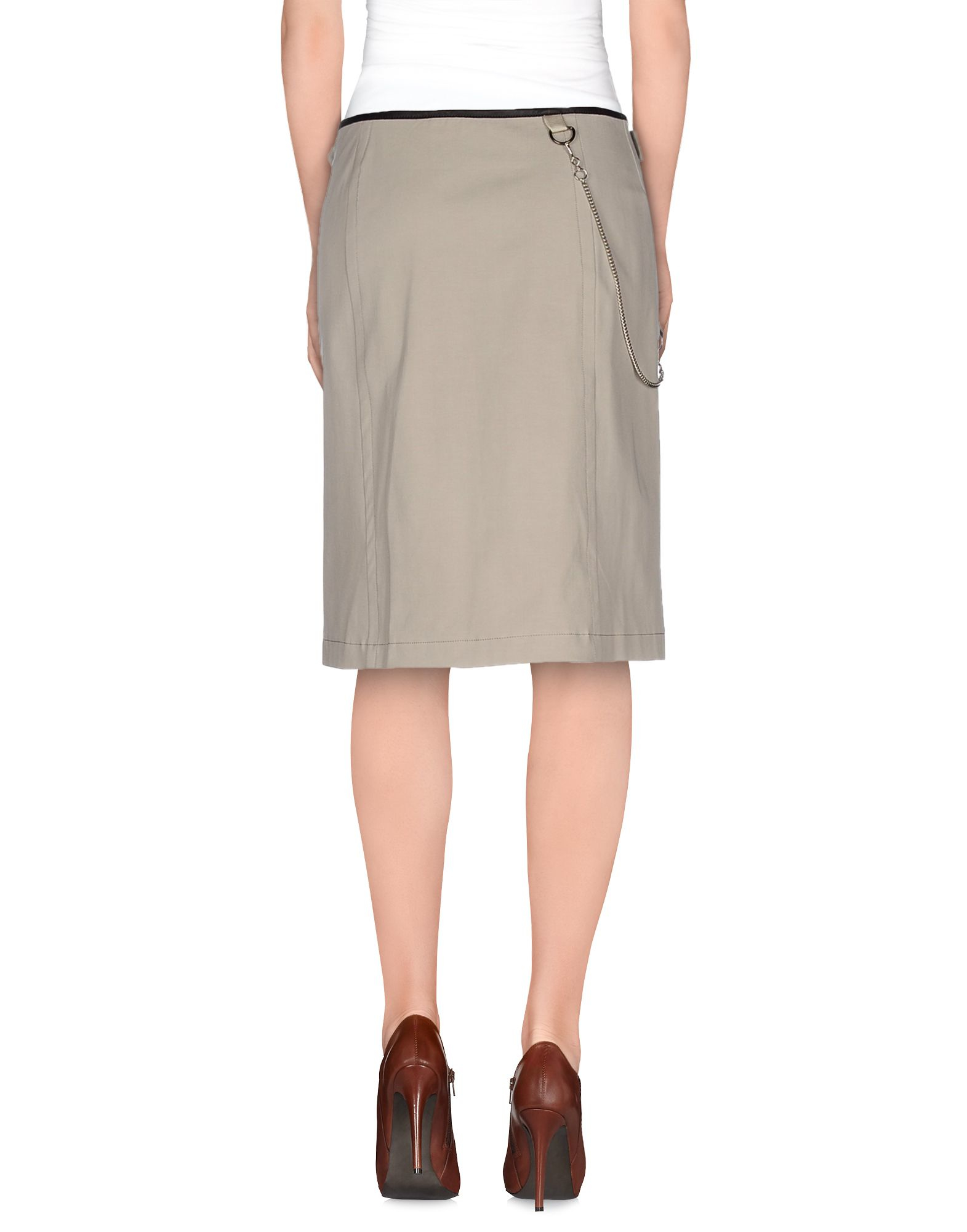 Prada sport Knee Length Skirt in Gray | Lyst