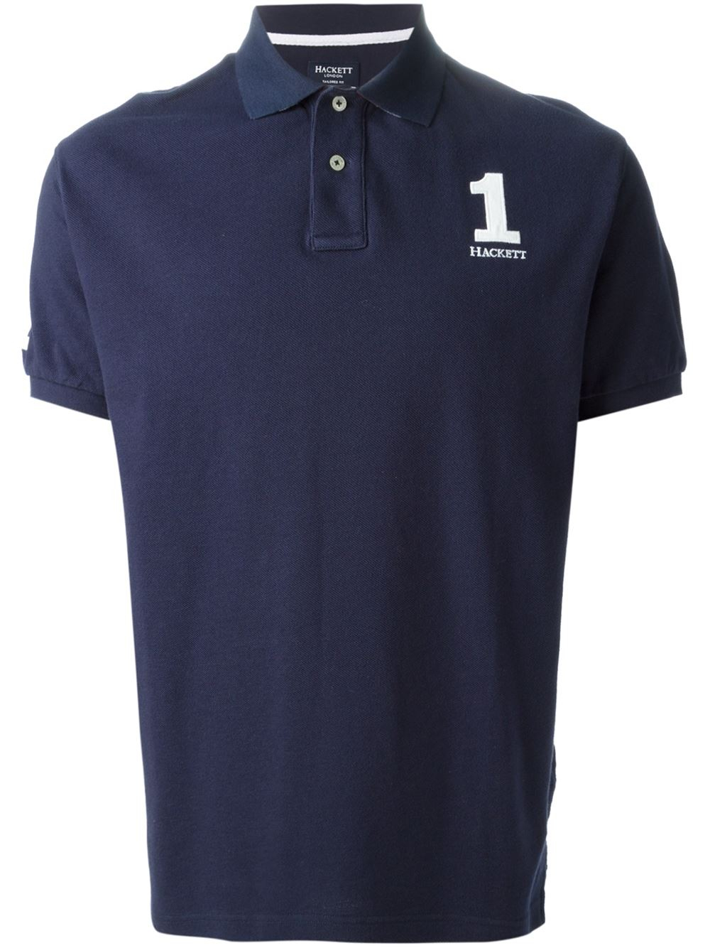Hackett Chest Logo Polo Shirt in Blue for Men | Lyst
