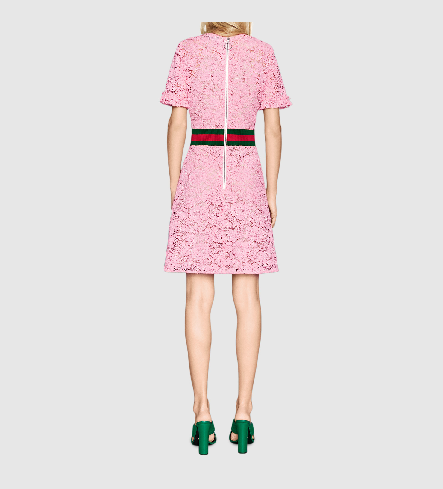 Gucci Lace Dress in Pink Lyst