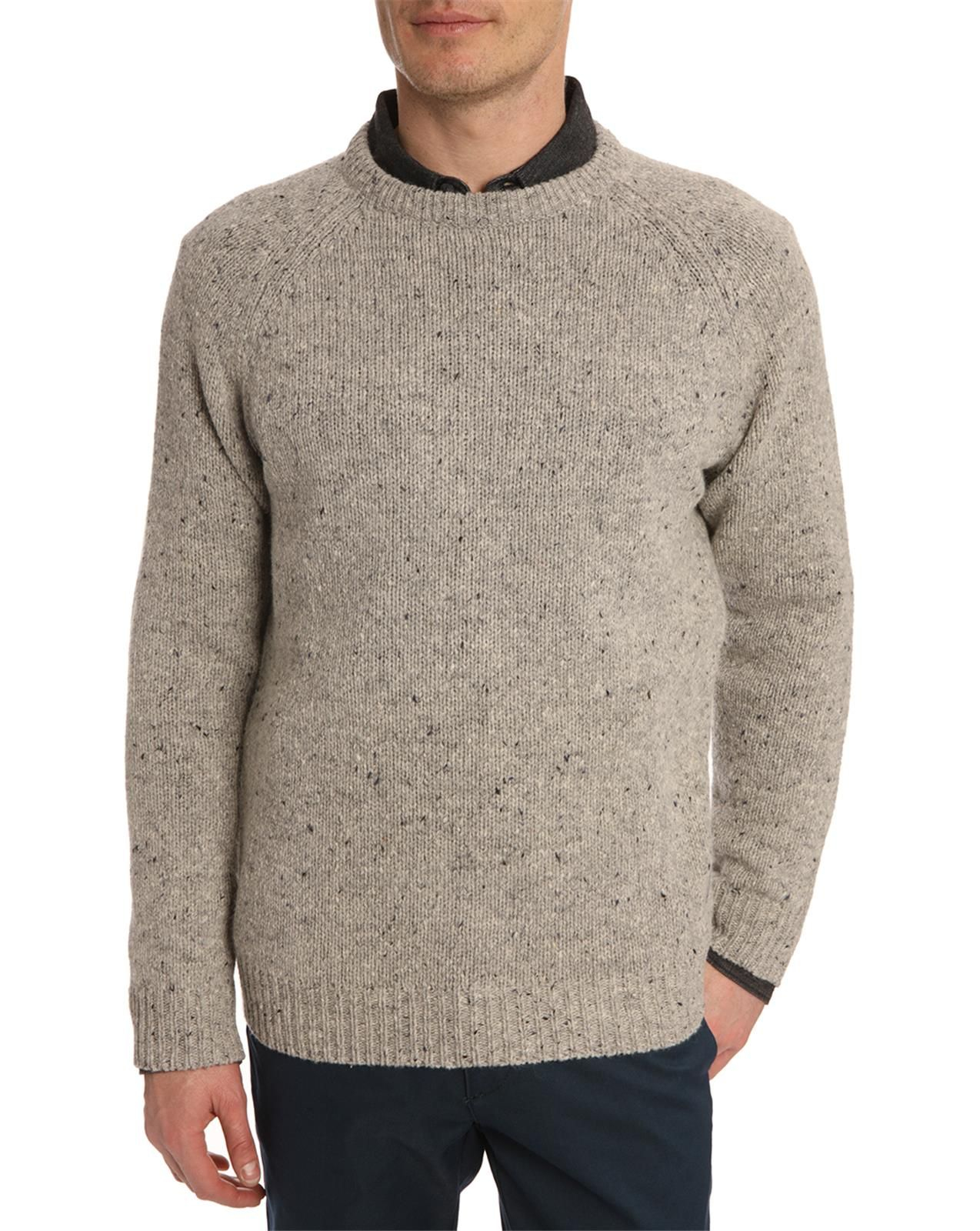 Carhartt Anglistic Grey Flecked Sweater in Gray for Men (grey) | Lyst