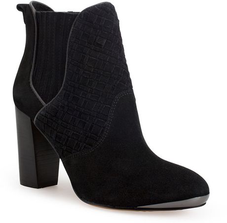 Elliott Lucca Dina High-Heel Leather Boots in Black (Black Suede) | Lyst