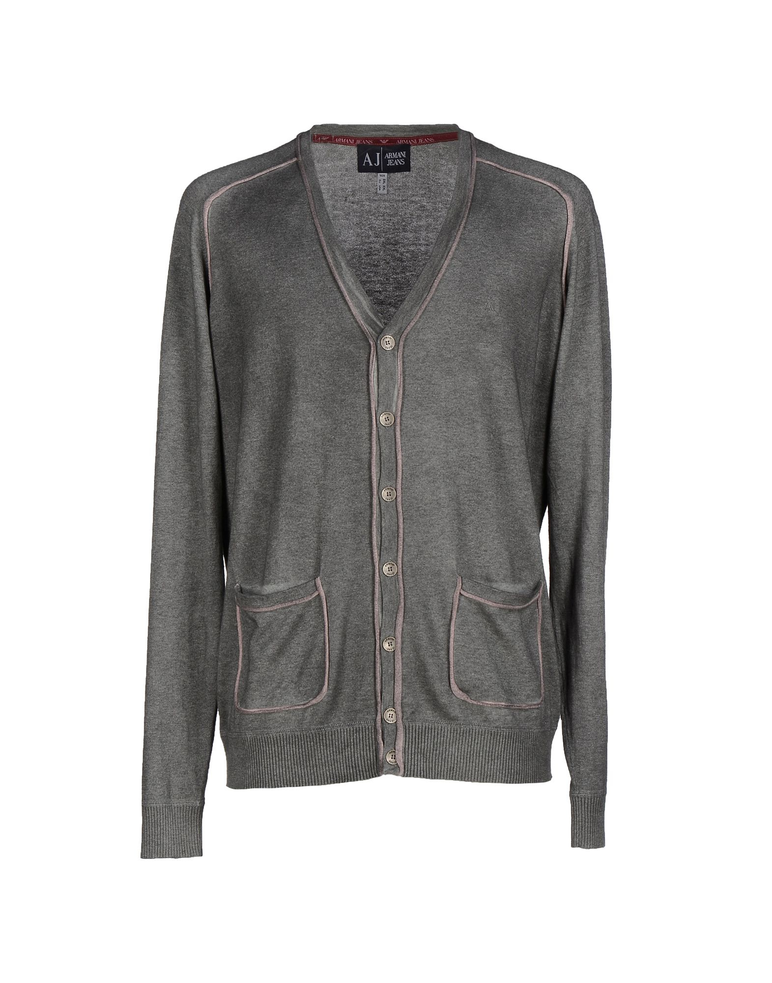 Lyst - Armani Jeans Cardigan in Gray for Men