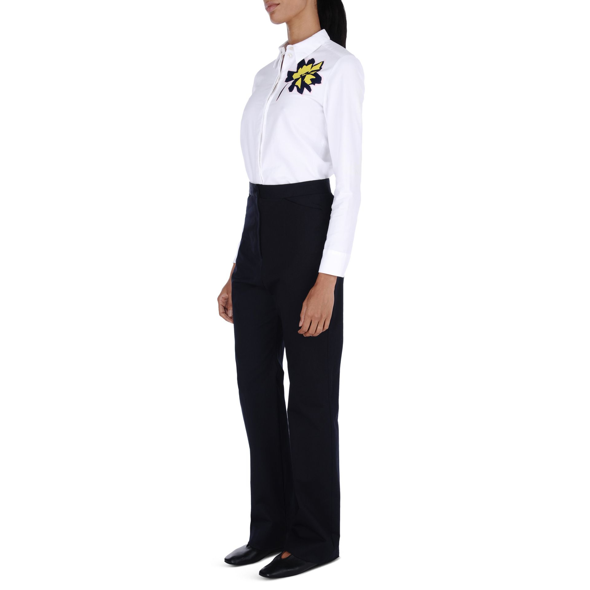 Stella Mccartney Embroidered Shirt In White Lyst stella mccartney embroidered shirt in white lyst