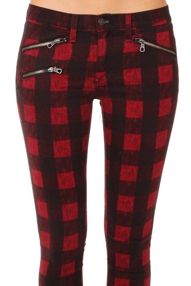 Rag & bone Ovd Red Buffalo Plaid Pants in Black  Lyst