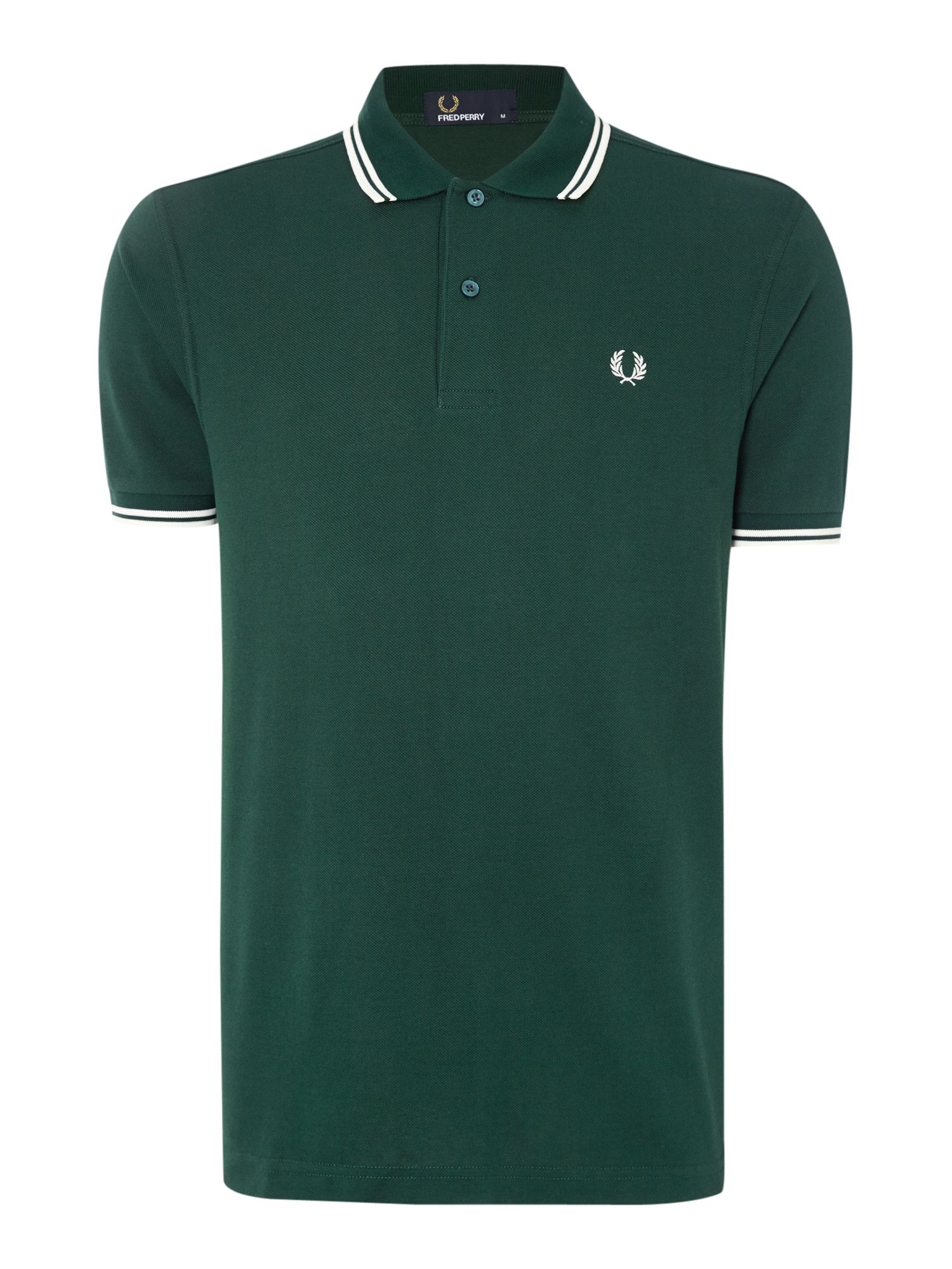 Fred perry Twin Tipped Regular Fit Polo Shirt in Green for Men (Dark ...
