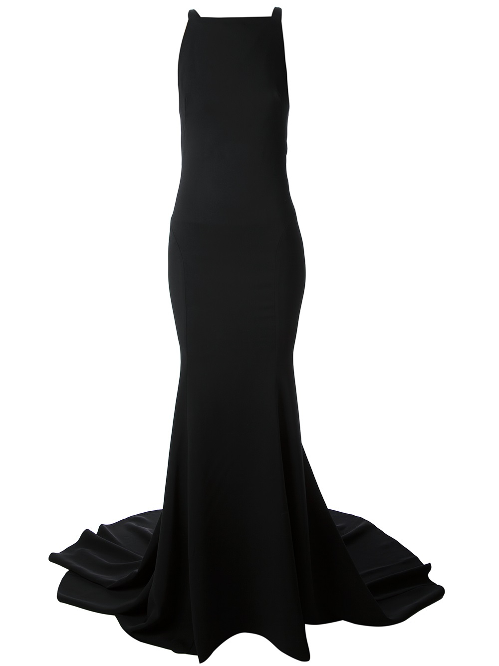 Lyst - Roberto Cavalli Snake Silk-Blend Gown in Black