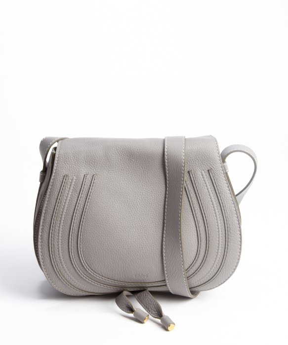 Chlo Marcie Small Lambskin Cross-Body Bag in Gray (grey) | Lyst  