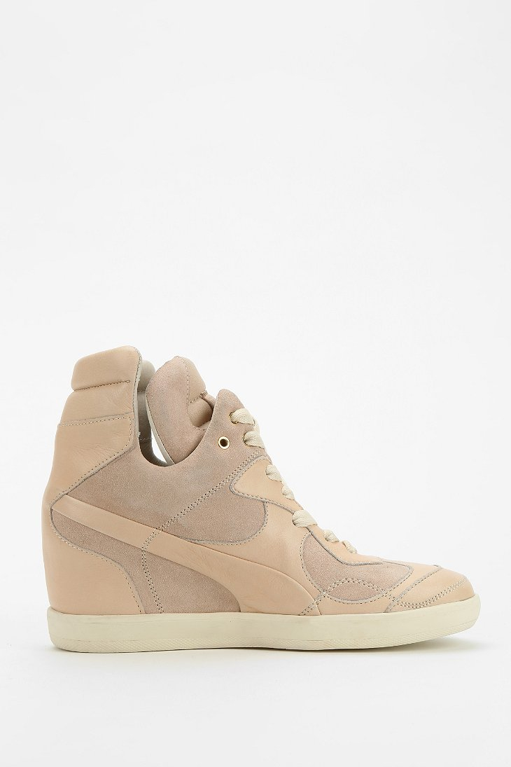 puma classic wedge beige puma classic wedge beige