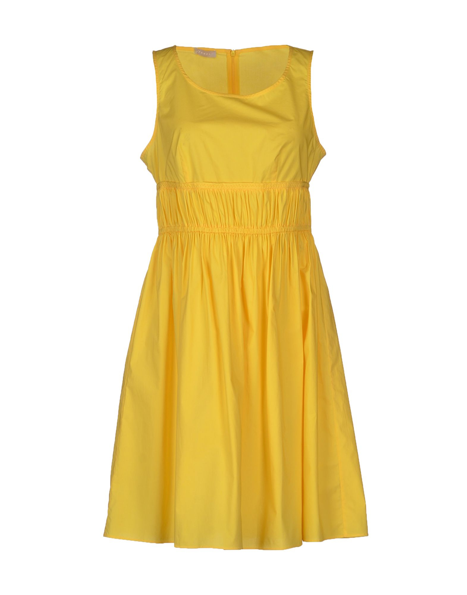 Stefanel Knee-Length Dress in Yellow | Lyst