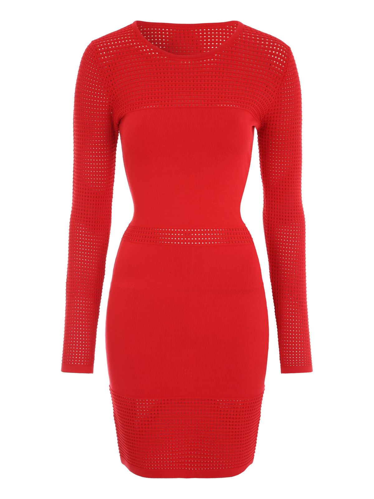 Jane norman Twist Front Jumper Dress in Natural | Lyst