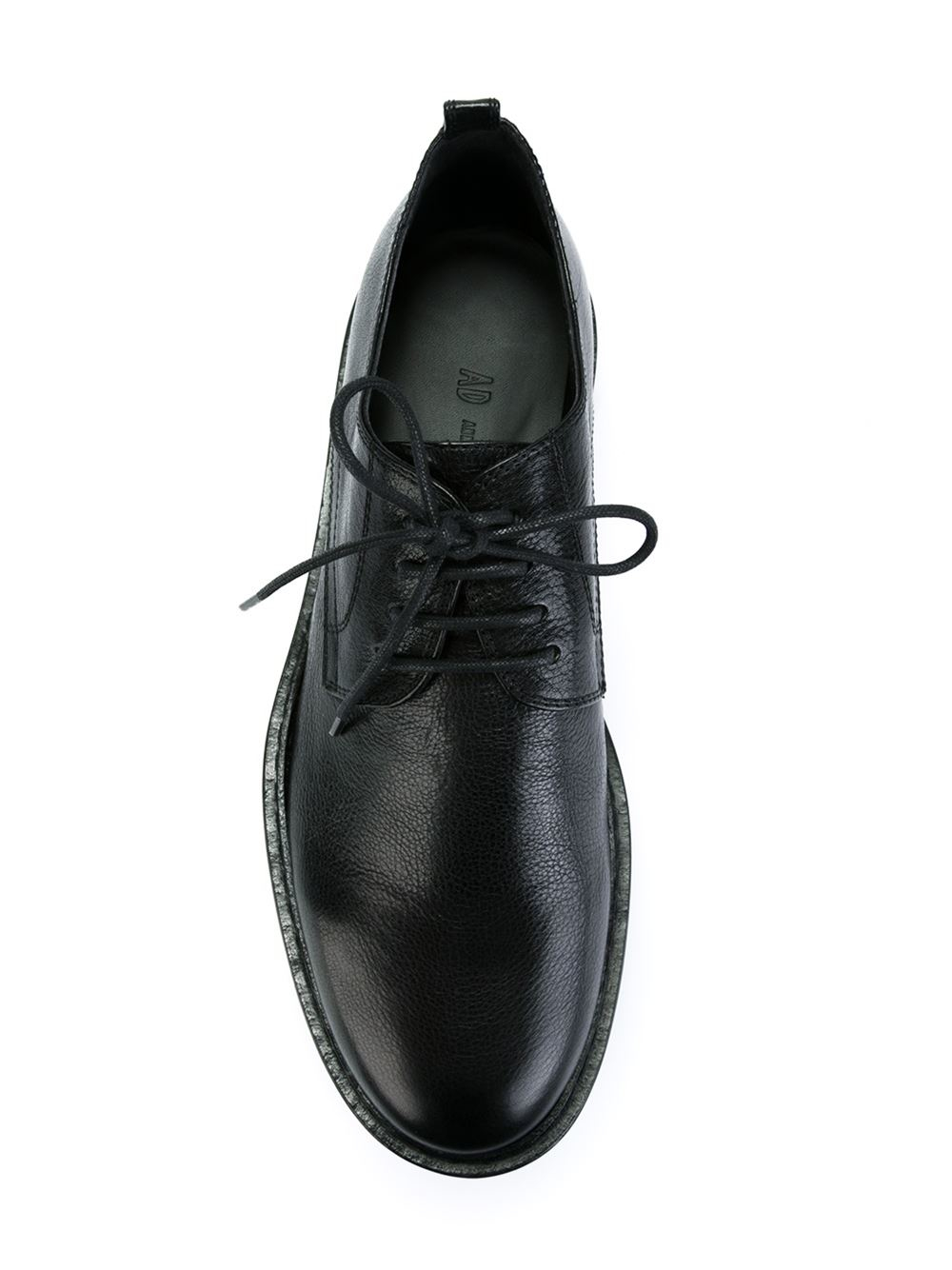 Lyst Ann Demeulemeester Rubber Sole Derby Shoes in Black