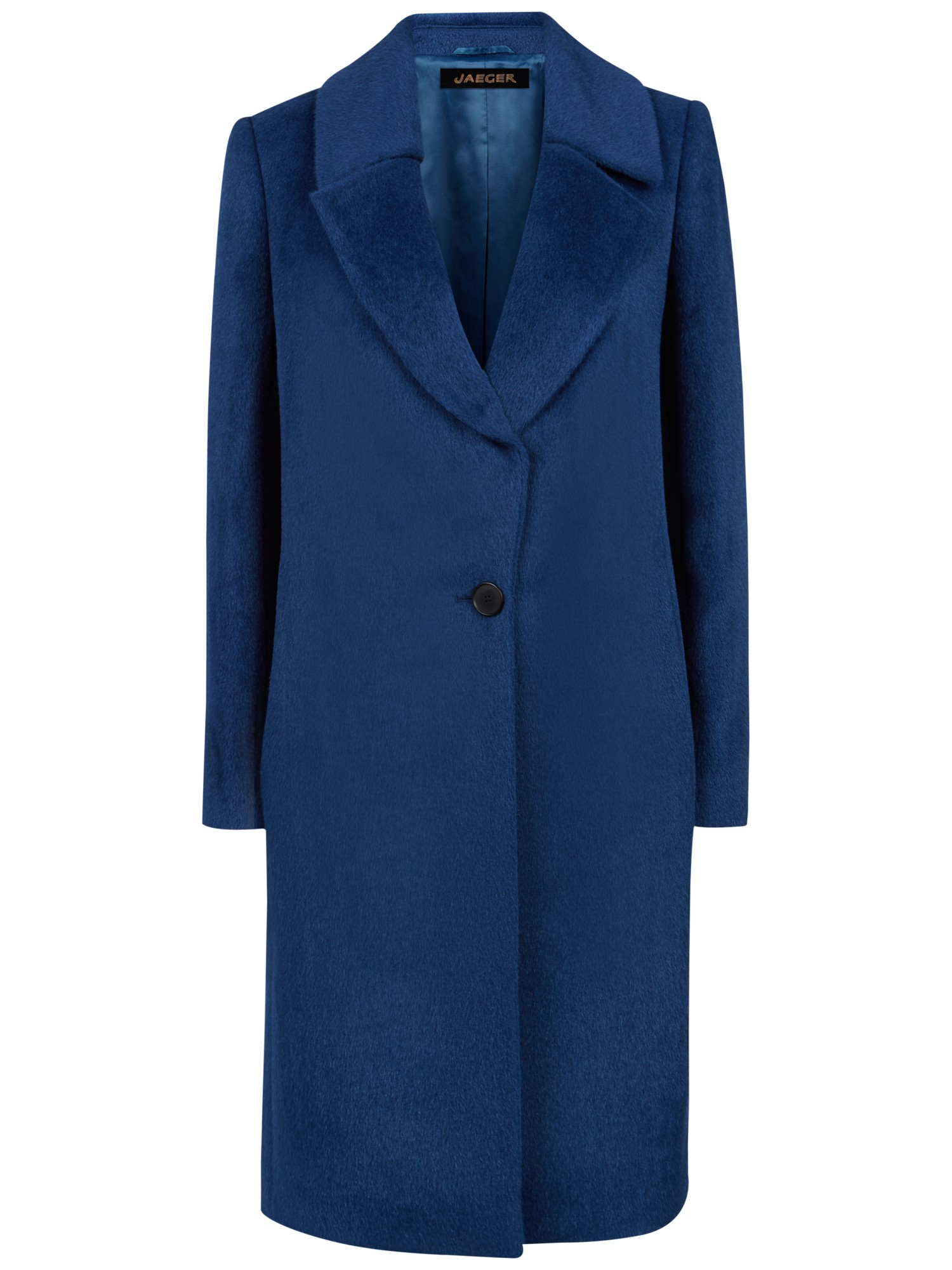 Jaeger Alpaca Wool Blend Crombie Coat in Blue (Ocean Blue) | Lyst