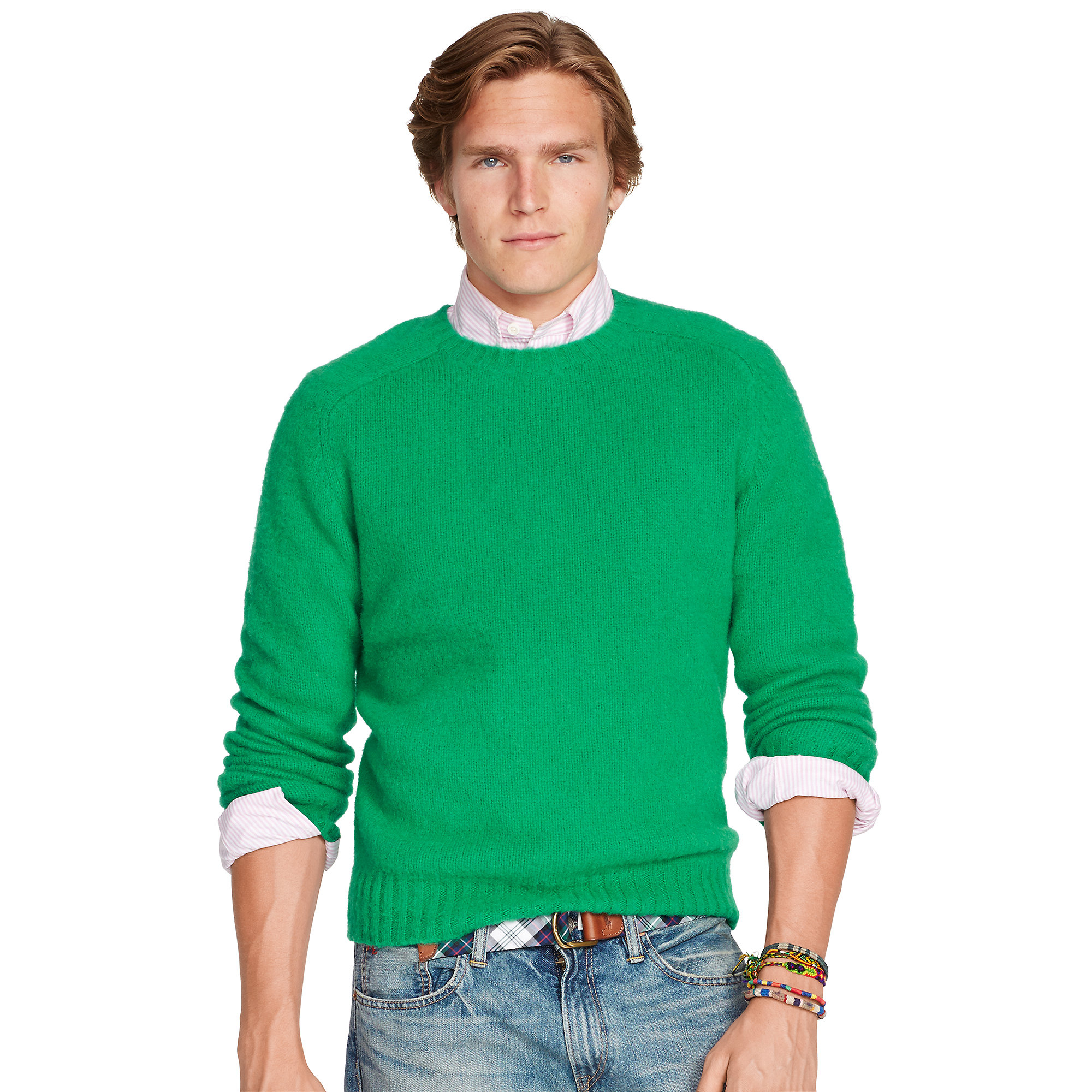 Lyst Polo Ralph  Lauren  Shetland Wool Crewneck Sweater  in 