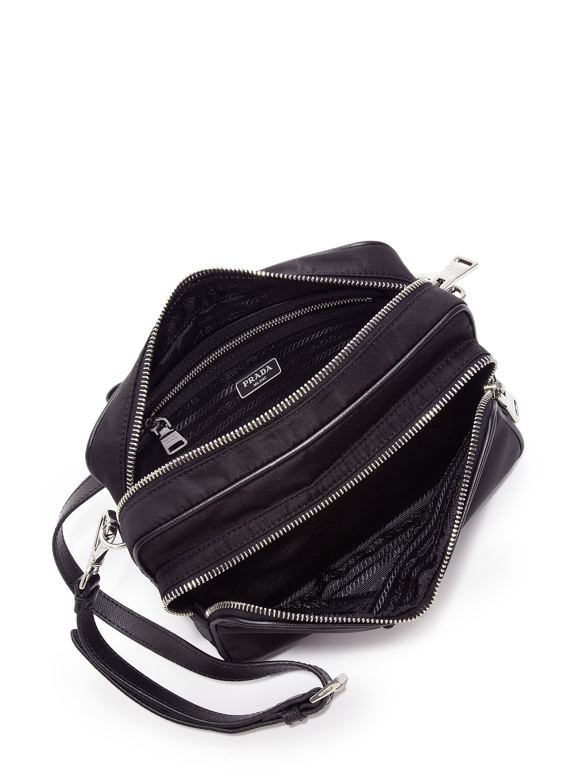 prada double zip sling bag