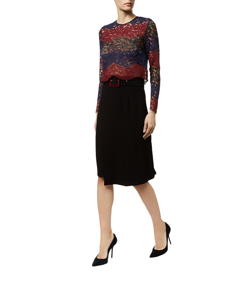 Lyst Sandro Juhel Wrap Skirt In Black lyst sandro juhel wrap skirt in black