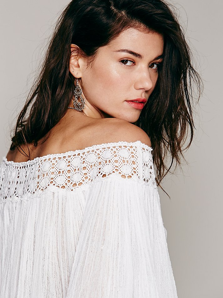 free people off the shoulder tunic