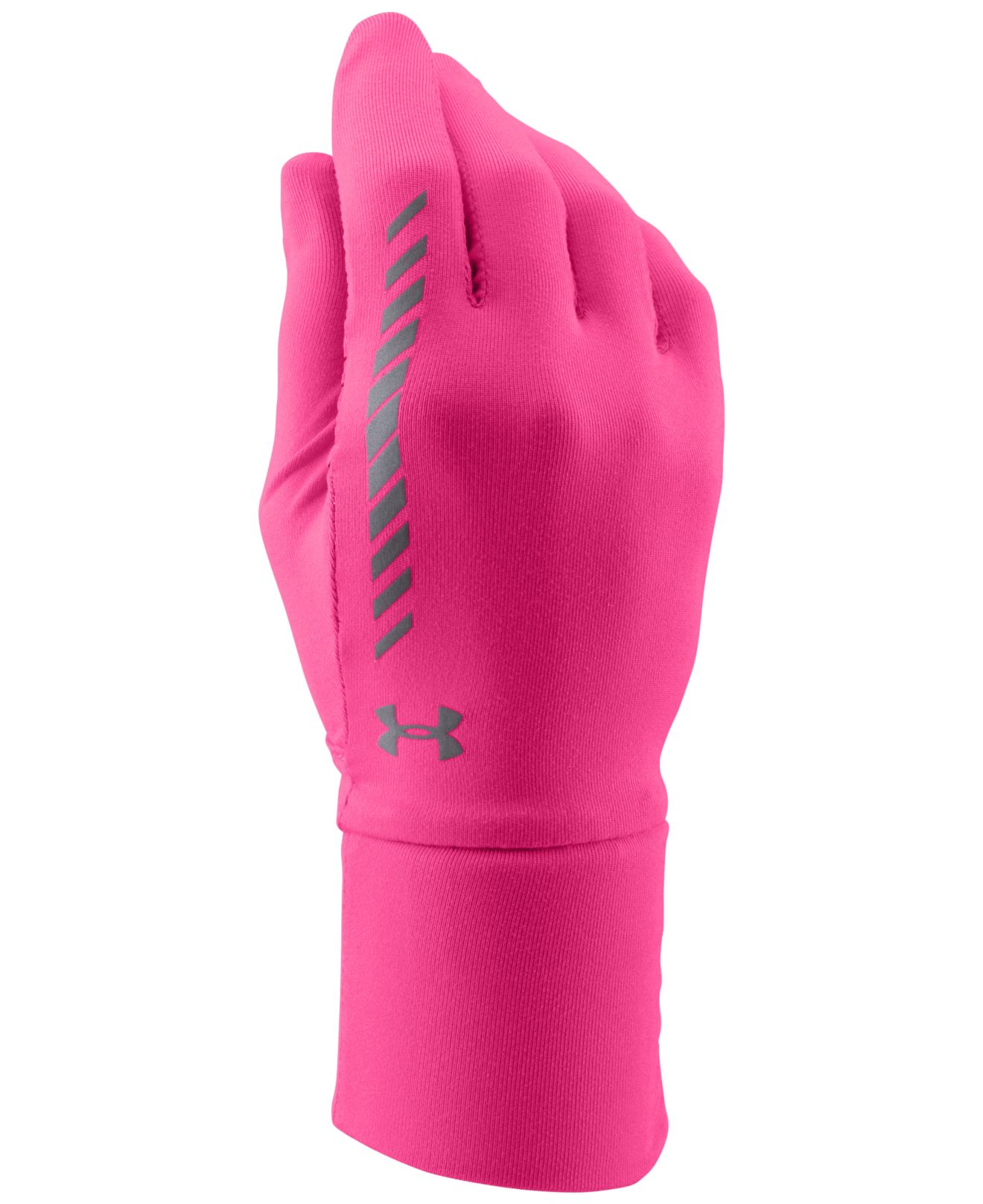 Under armour Layer Up Liner Gloves in Pink (Rebel Pink/Reflective