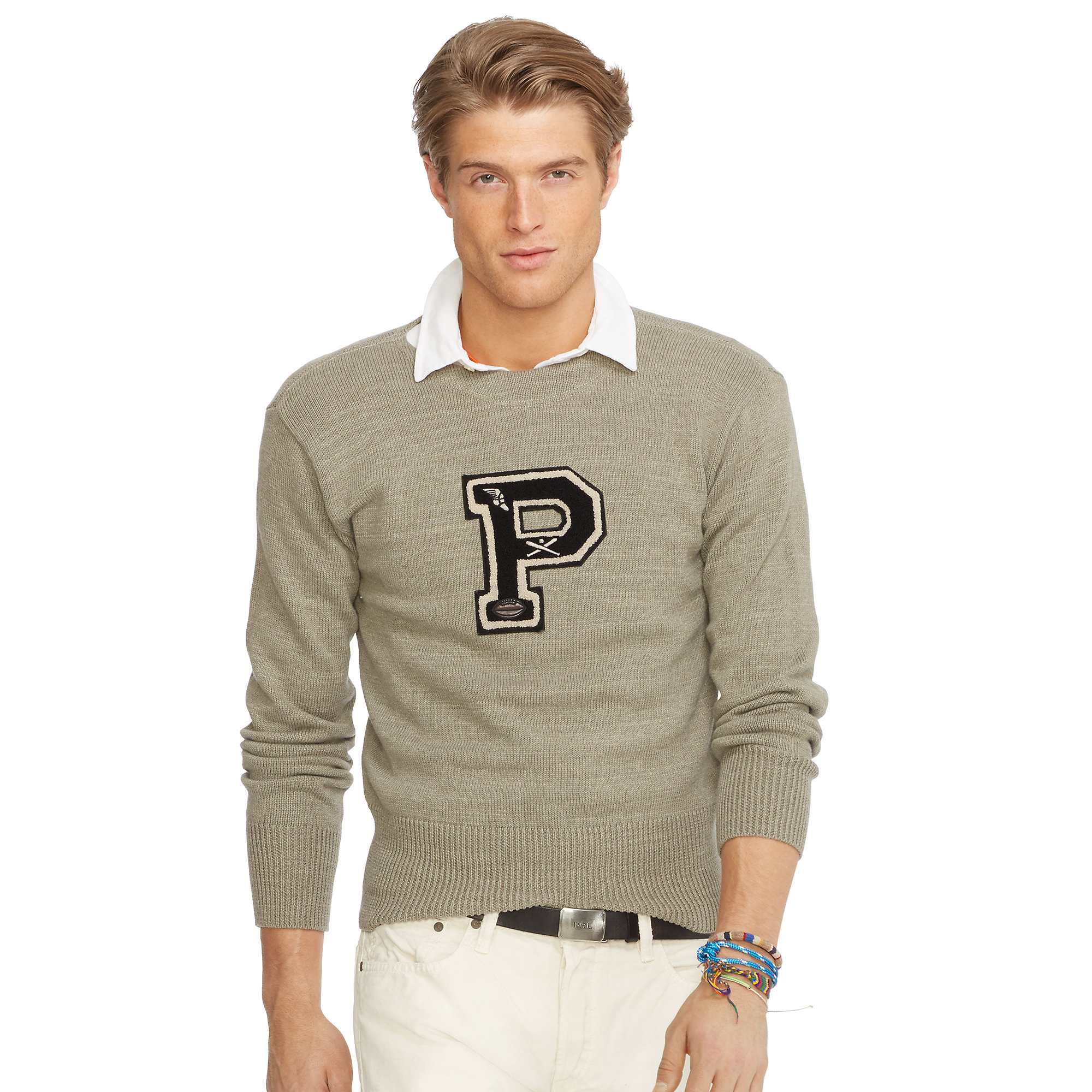 Lyst Polo  Ralph  Lauren  P Cotton Crewneck Sweater  in 