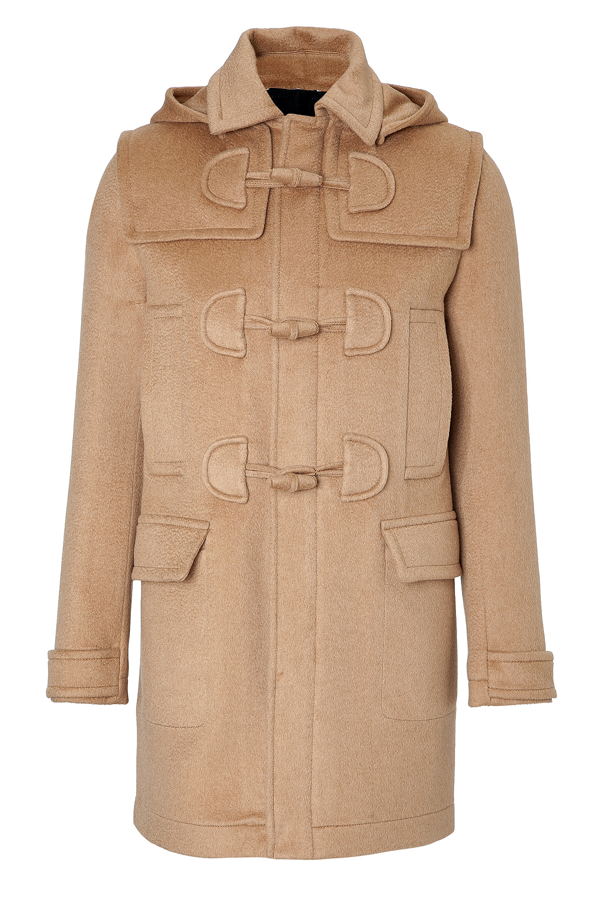 Lyst Valentino Camel Hair Montgomery Coat in Natural for Men