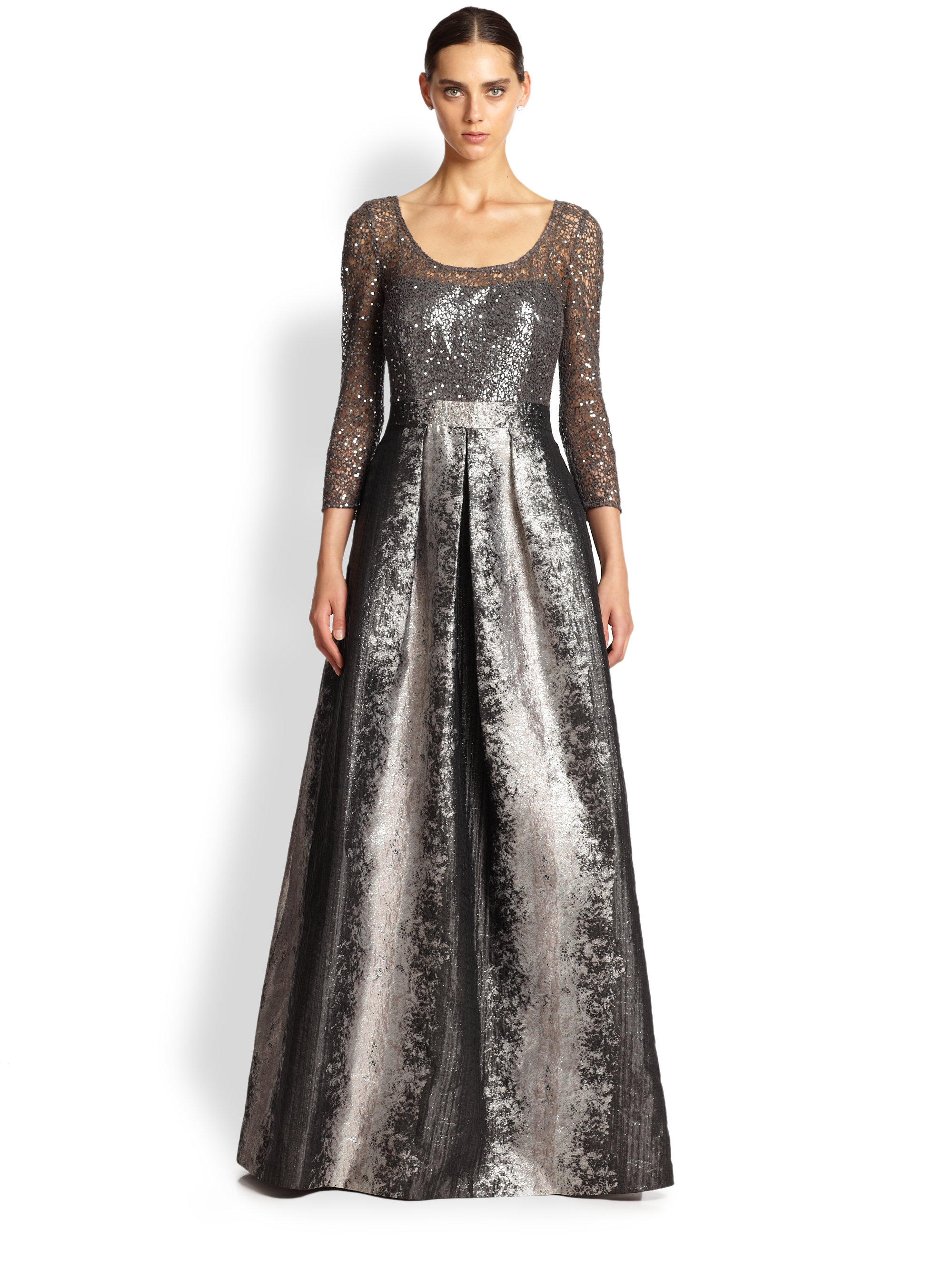kay unger long gowns