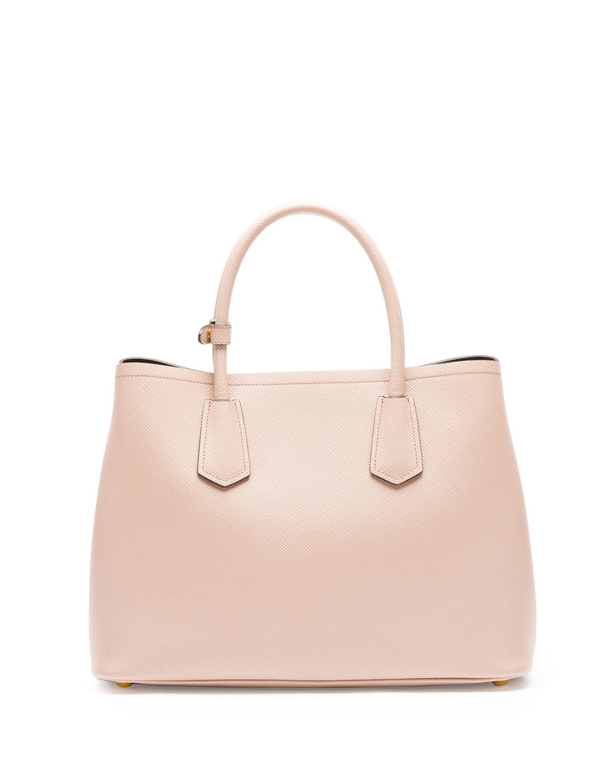 Prada Saffiano Cuir Small Double Bag in Pink (BLUSH) | Lyst