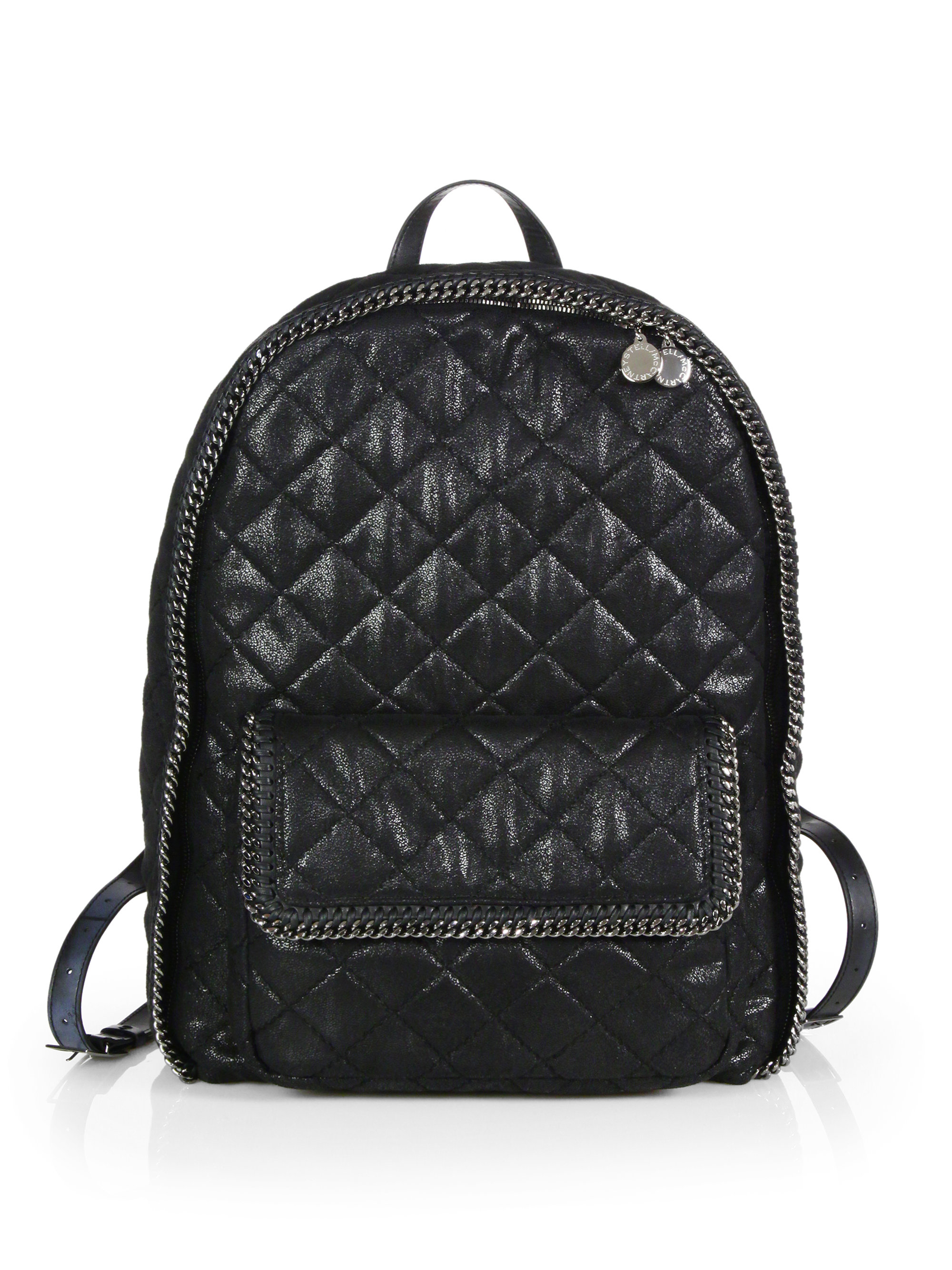 Lyst Stella Mccartney Quilted Backpack in Black