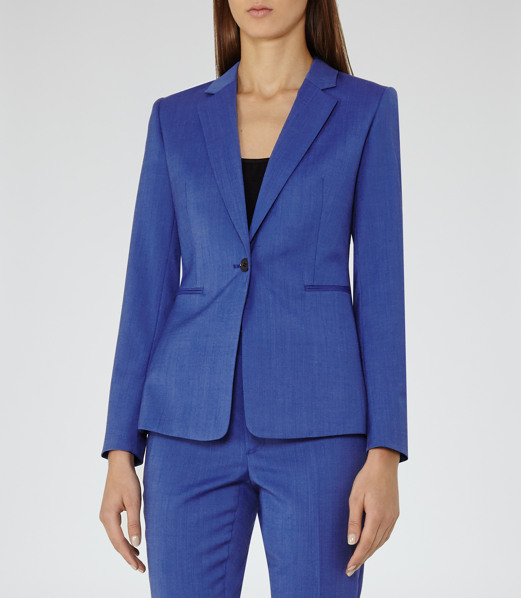 Reiss Arlo Jacket Single-breasted Blazer in Blue - Lyst