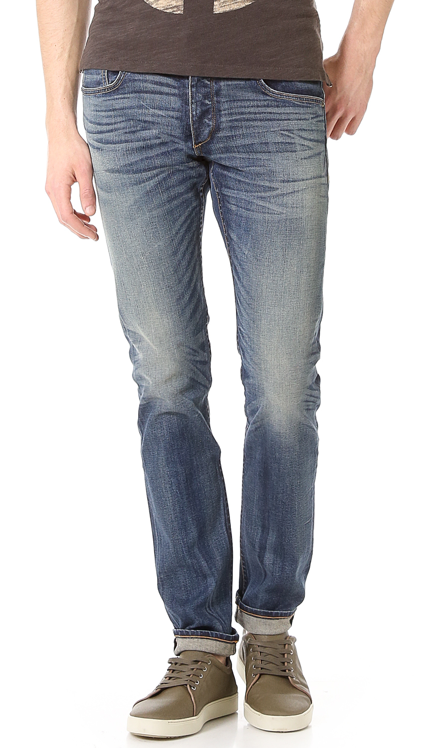 Lyst - Rag & Bone Standard Issue Fit 1 Slim-skinny Jeans in Blue for Men