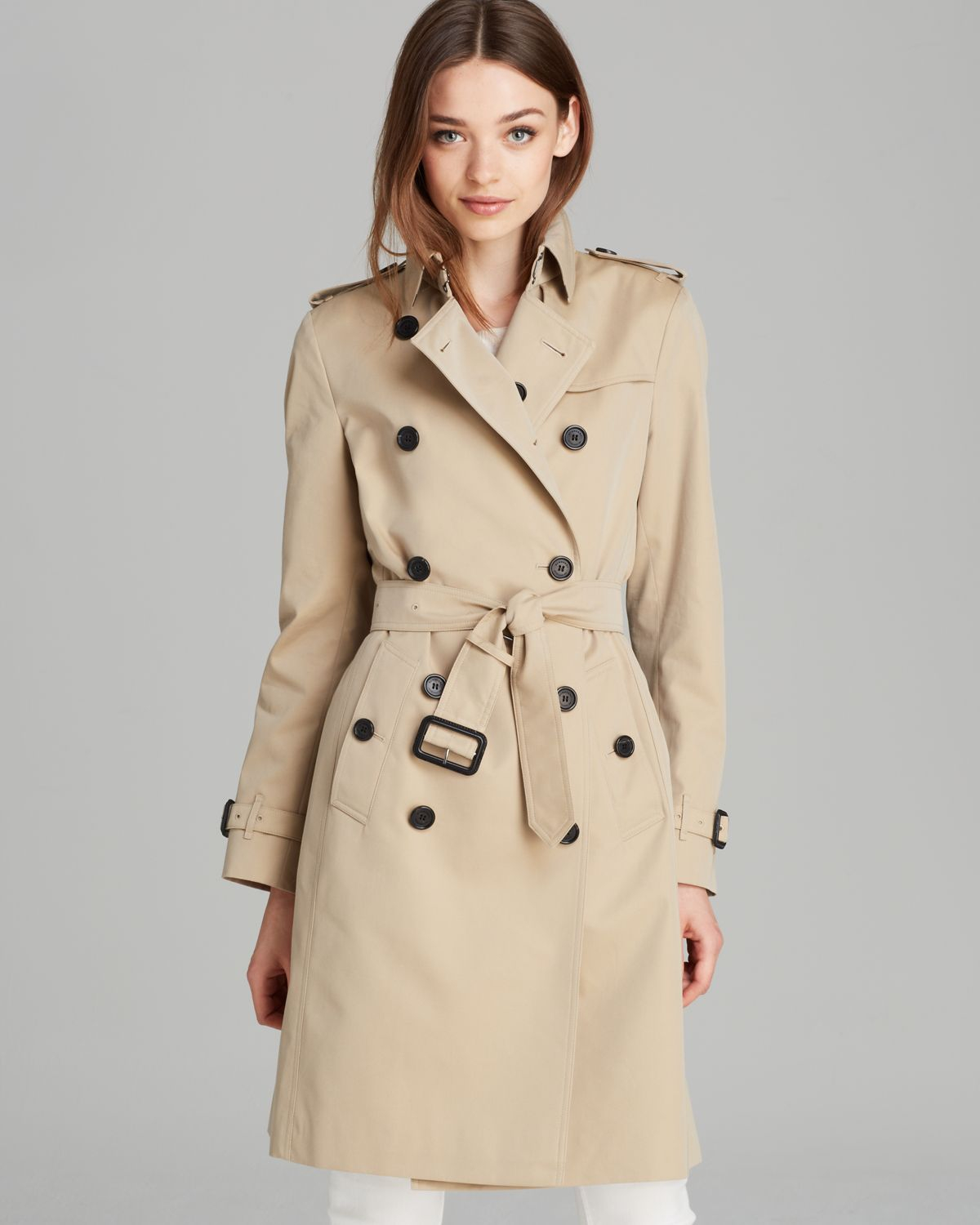 Lyst - Burberry London Trench Coat Kensington Dk in Natural