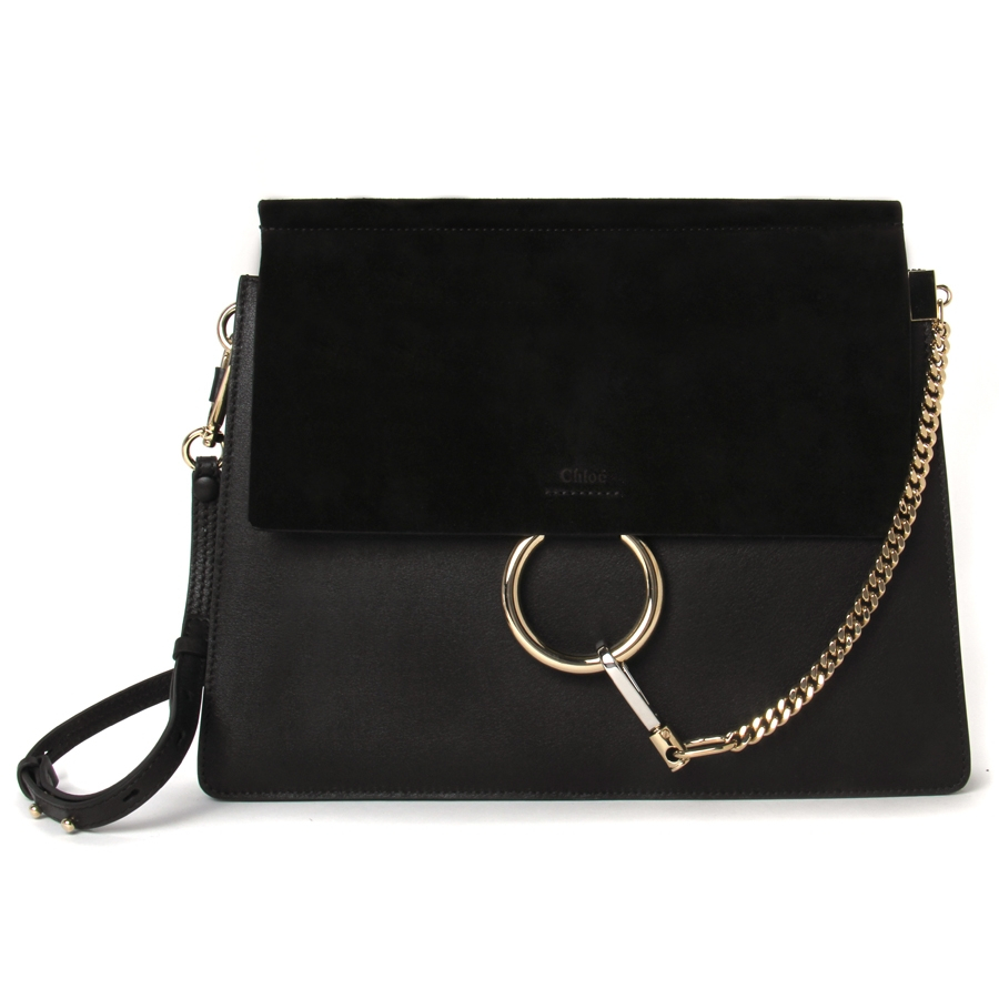 Chloé Faye Shoulder Bag in Black | Lyst