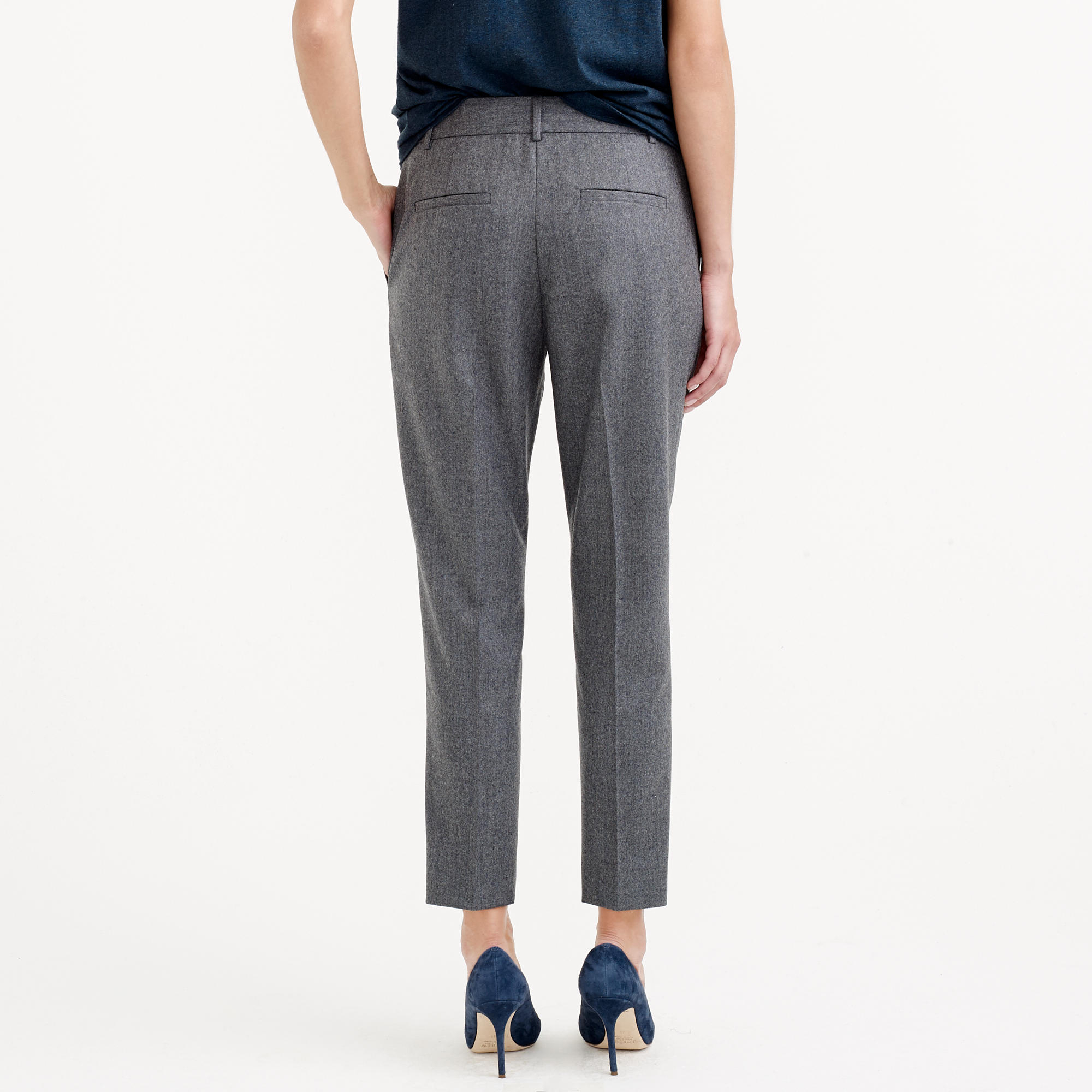 J.crew Women's Ludlow Pant In Italian Wool Flannel in Gray (hthr grey ...