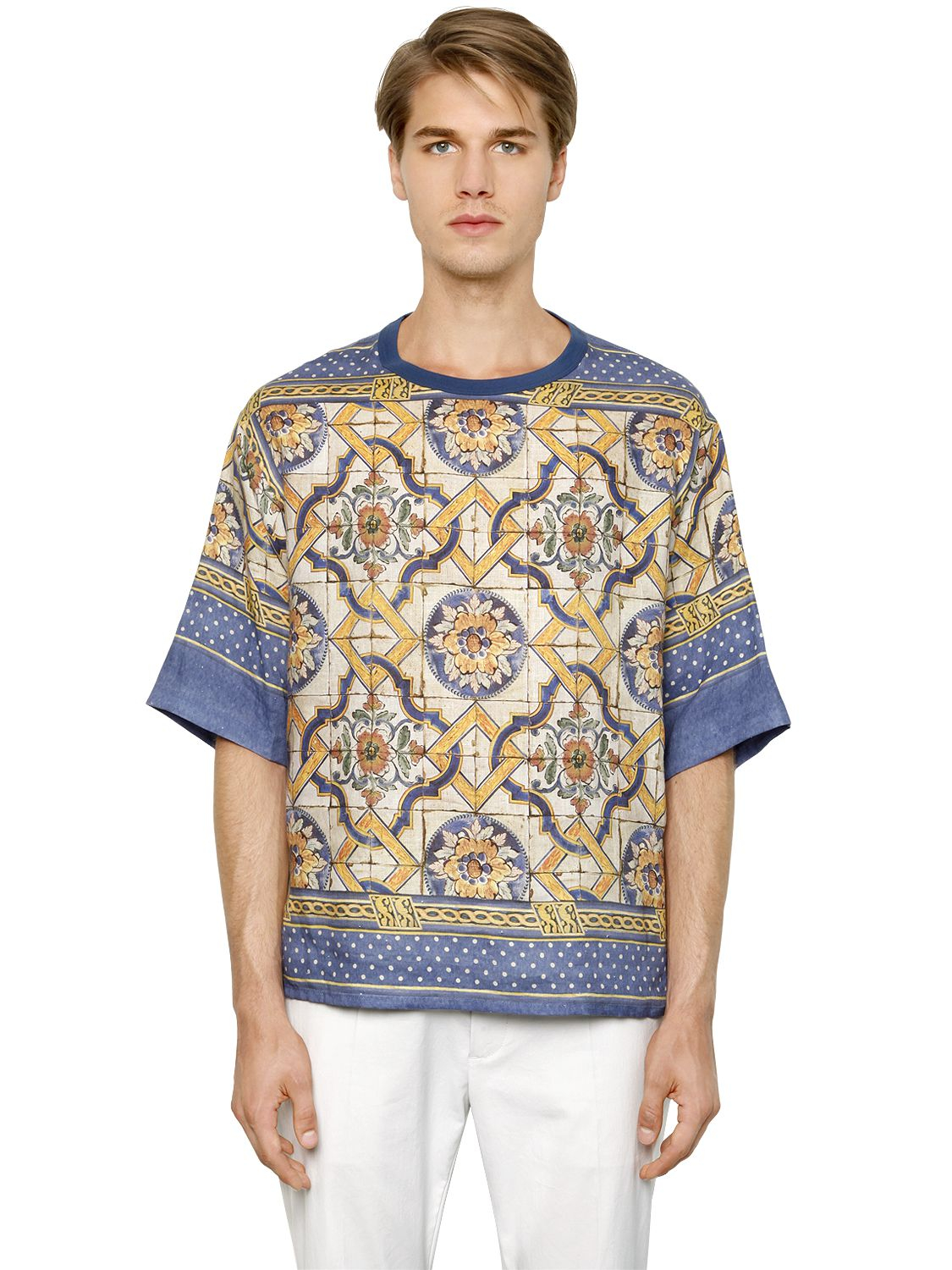 Yellow Linen Shirts for Men