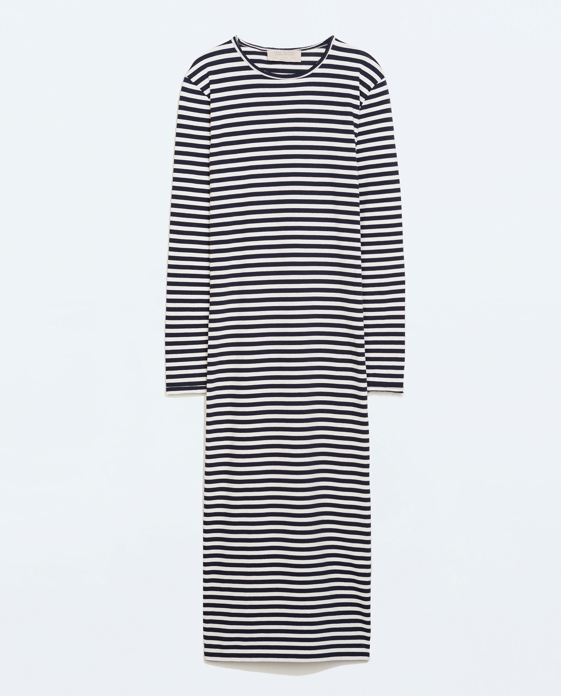 Zara Striped Dress in Blue Lyst