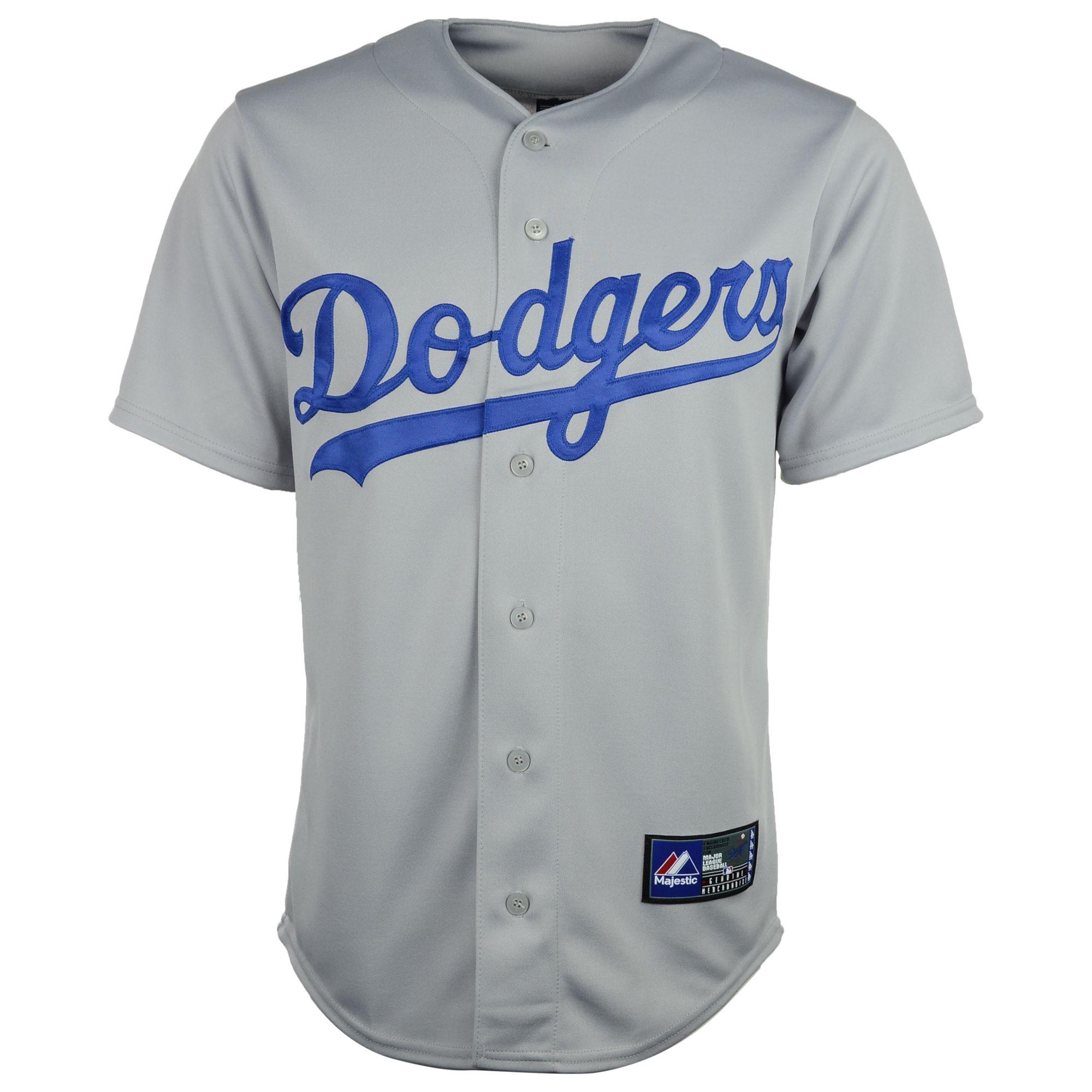 Majestic Mens Matt Kemp Los Angeles Dodgers Replica Jersey in Gray for