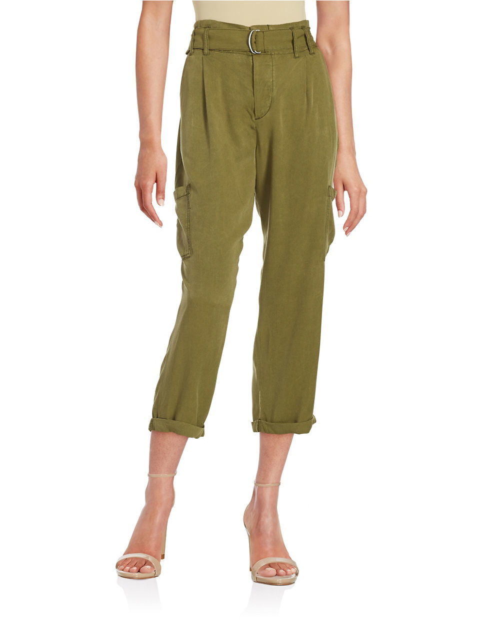 Lyst - Free People Belted Cargo Pants in Green
