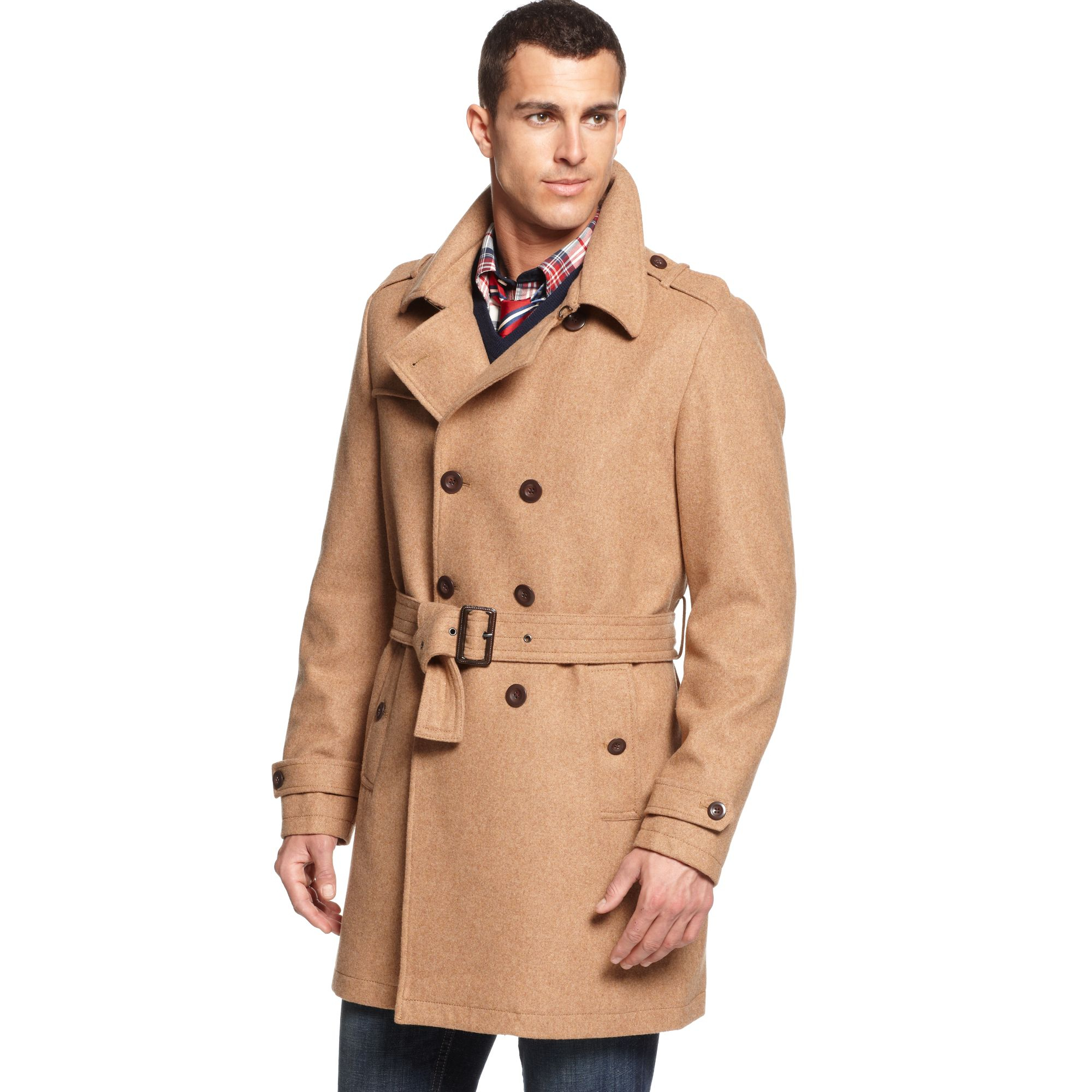 Lyst - Tommy Hilfiger Coat in Natural for Men