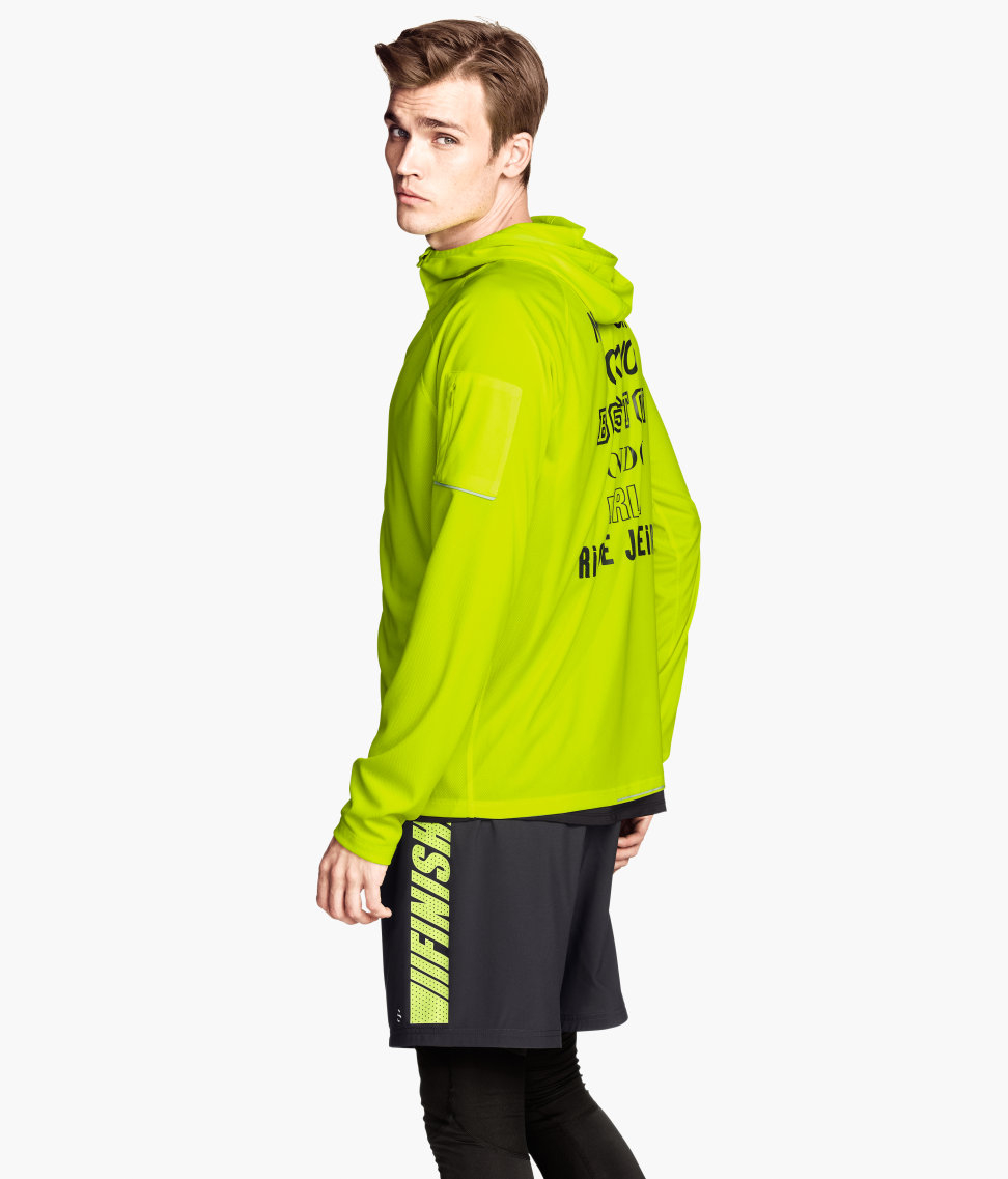 Lyst - H&M Running Jacket in Yellow for Men