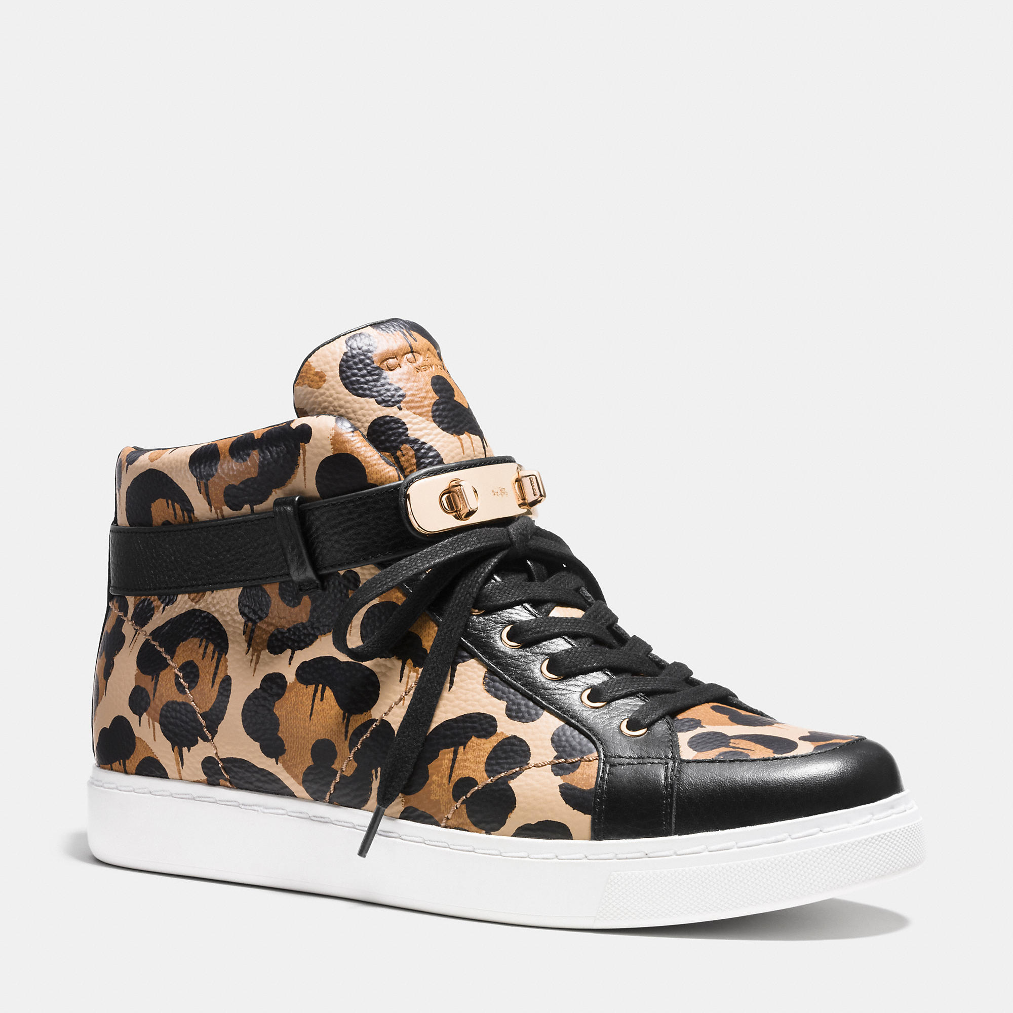 tan coach sneakers