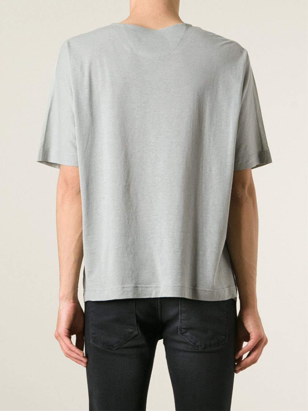 Lemaire Boxy T-Shirt in Gray for Men | Lyst