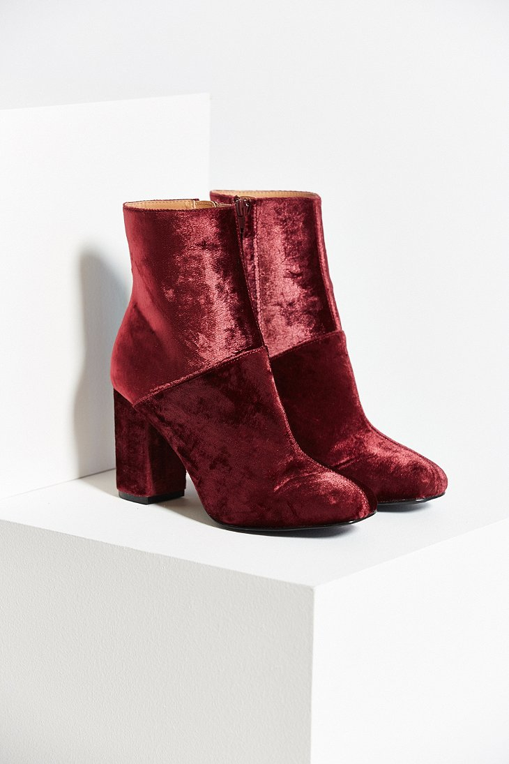 Lyst - Urban outfitters Liza Heeled Boot in Red