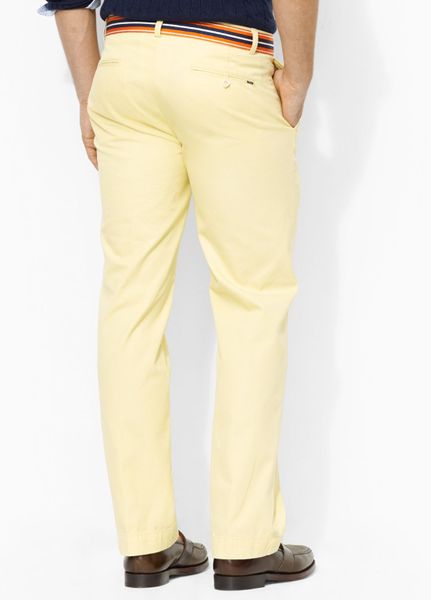 Ralph Lauren Polo Classicfit Lightweight Military Chino Pant in Yellow ...