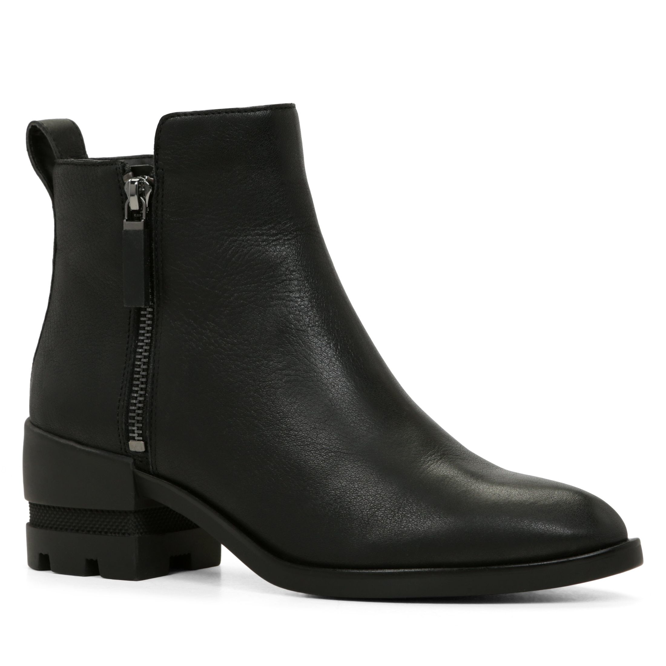 Aldo Lyttle Zip Ankle Boots in Black | Lyst