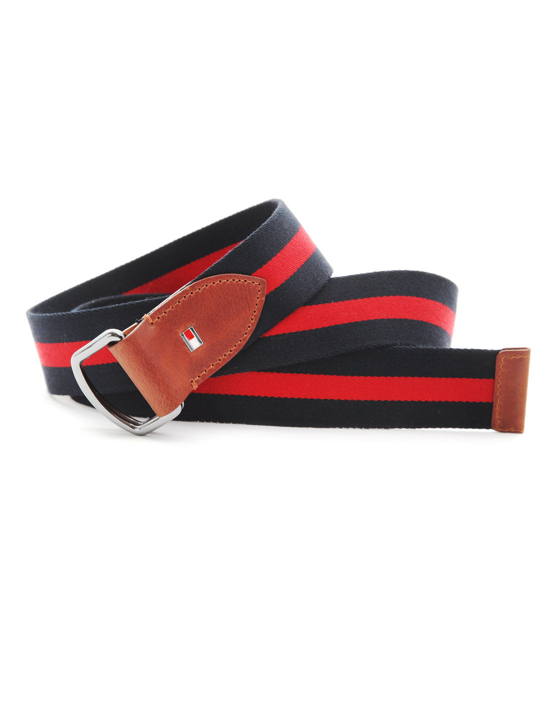 Tommy Hilfiger Keith Navy and Red Striped Belt in Blue for Men (navy ...