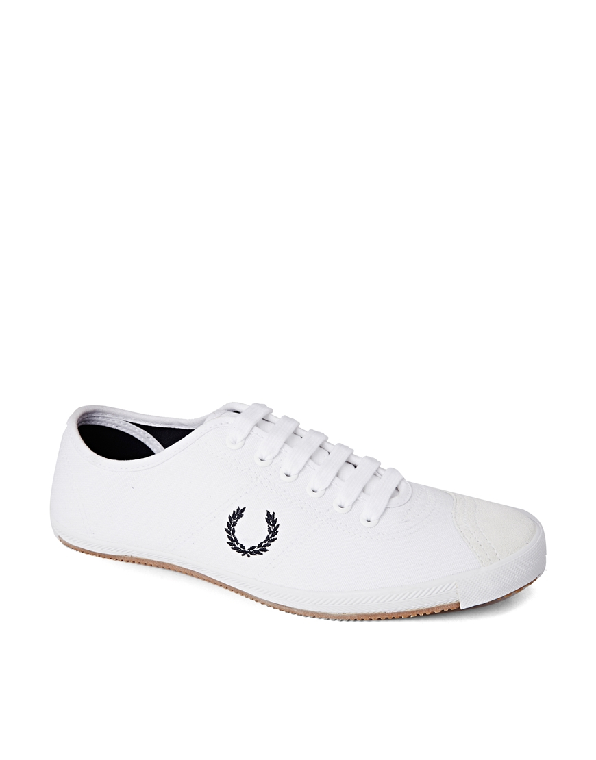 Fred perry Laurel Wreath Table Tennis Plimsolls in White for Men Lyst