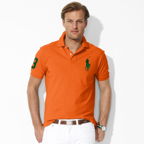 Lyst - Polo Ralph Lauren Classicfit Big Pony Polo in Orange for Men