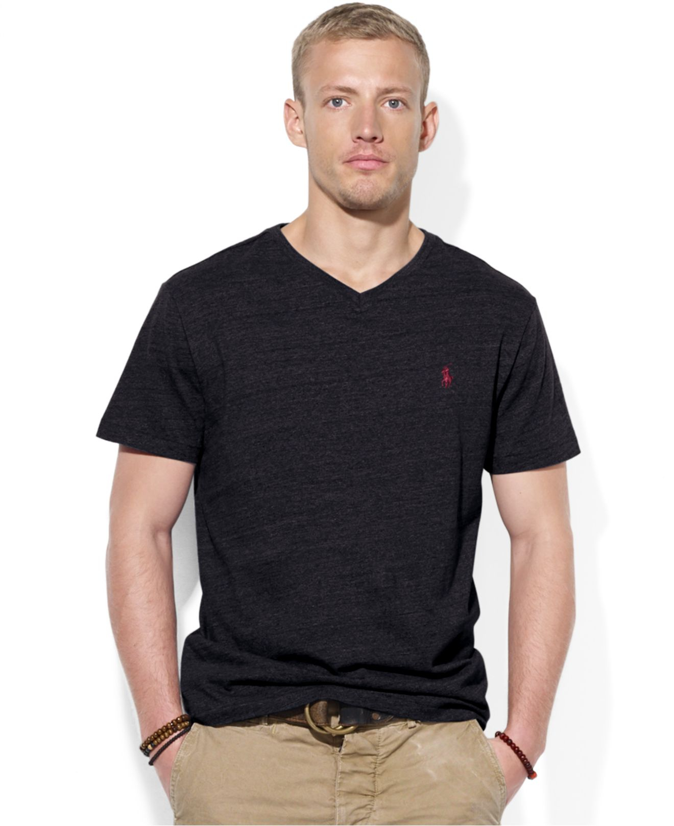 Lyst Polo  Ralph Lauren Jersey V Neck T  Shirt  in Black 